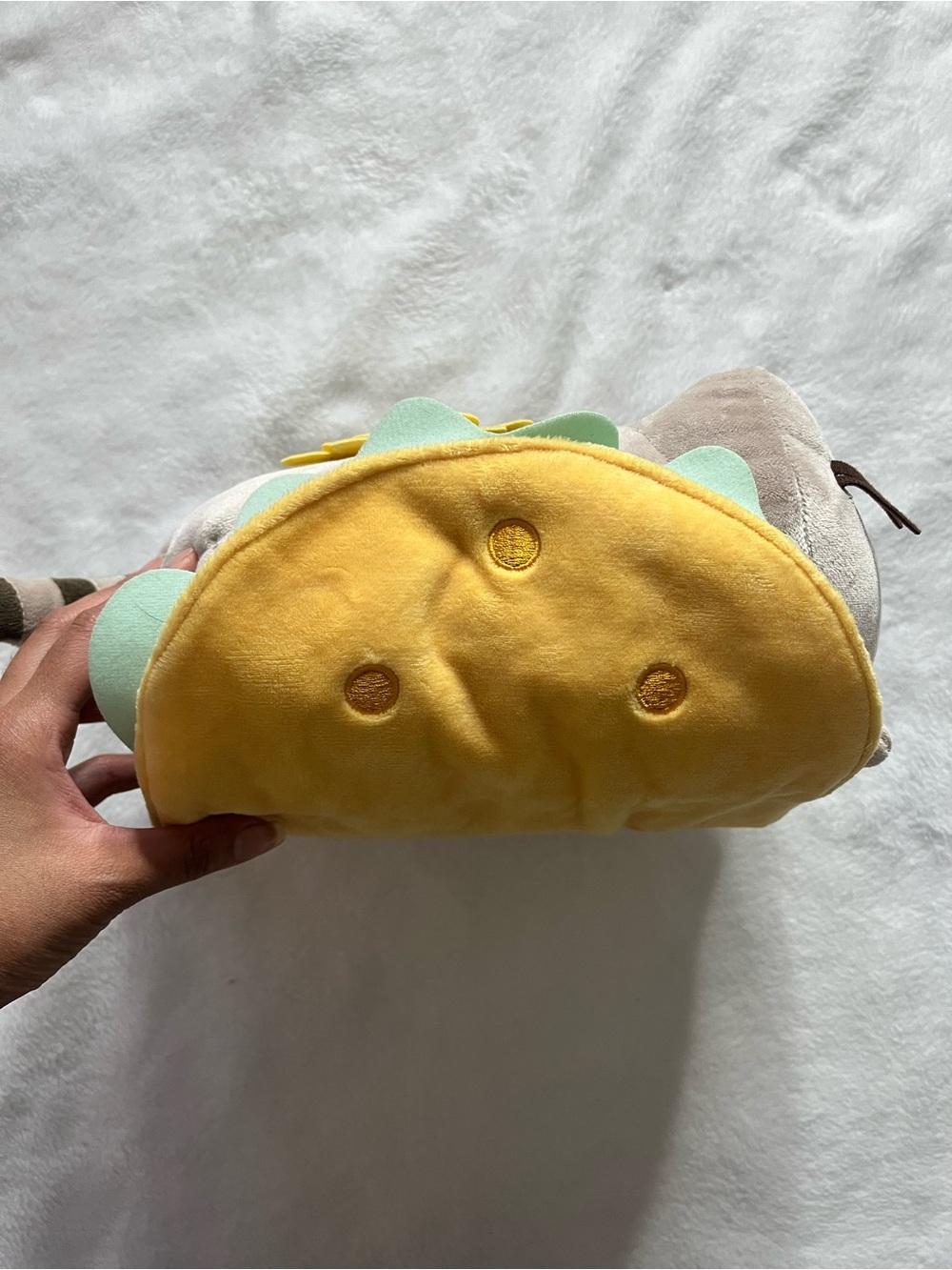 Pusheen Gray Pusheen Taco with lettuce and cheese cute cat plush - Picture 5 of 12